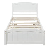 Platform Bed & Headboard, Footboard And Wood Slat Support