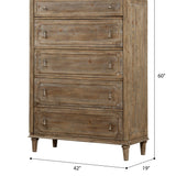 5 Drawer Chest With Construction - Taupe
