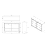 Chloe - Dresser - Gemstone Silver