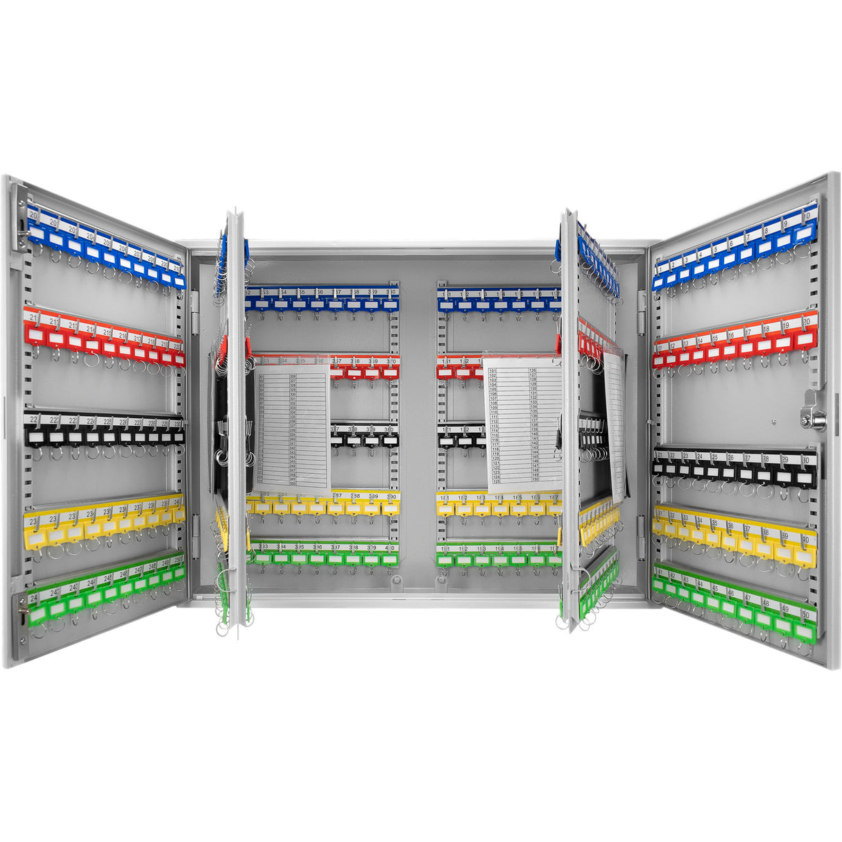 400 Keys Adjustable Key Lock Box With Digital Lock - Gray