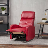 Contemporary Recliner Chair With Push Back Function