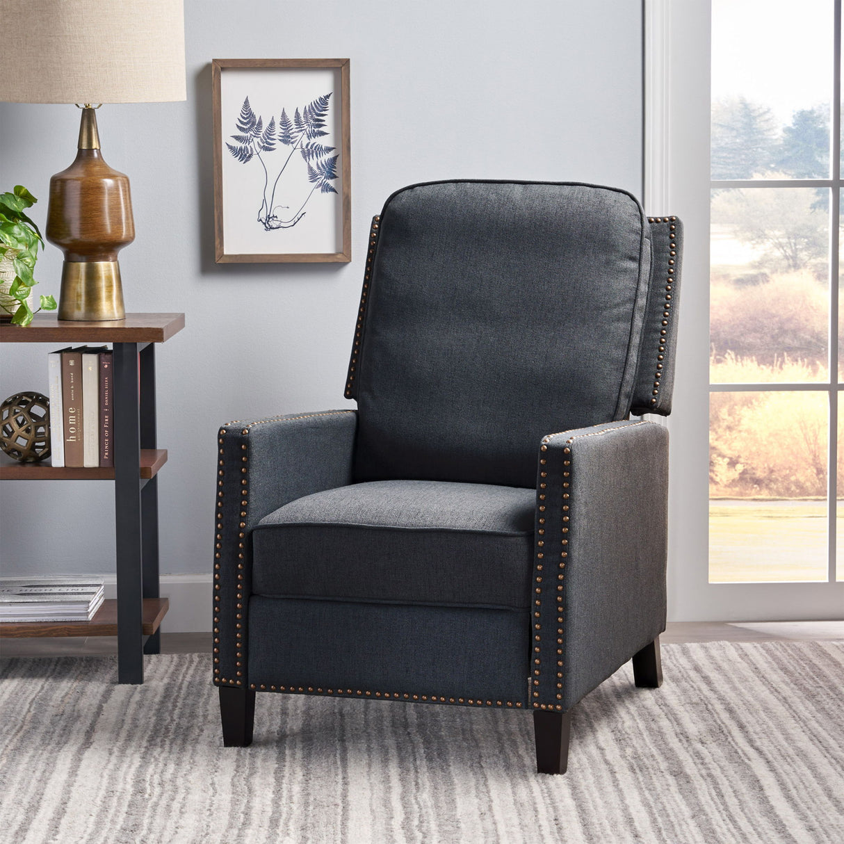 Contemporary Wide Manual Standard Recliner