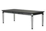 Varian II - Mirrored Dining Table - Black