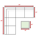 Seating Set With Cushions Handcrafted Wicker Design