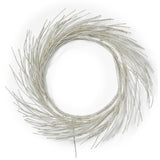 Paper Wreath With LED - White