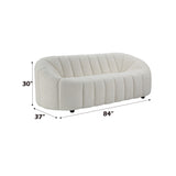 Osmash - Teddy Sherpa Sofa - White