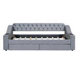Upholstered Daybed With Storage Armrests And USB Port
