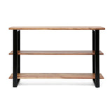 Industrial Media Console Table - Natural