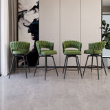 Bar Stool 360 Swivel With Back Footrest