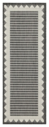 Sunshine - 5'3" X 7'3" Polypropylene Indoor & Outdoor Area Rug - Anthracite