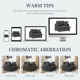 Oversized Single Seat Sofa Module For Modular Sectional Wide Seat, Armchair With Pillows Modern Upholstered Comfy Single Couch Lounge