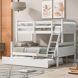 Bunk Bed With Ladder And Safety Guardrail