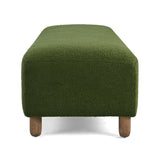 Contemporary Ottoman With Foam Cushion And Durable Upholstery