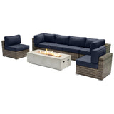 Outdoor Elegance Conversation Set With Fire Pit