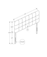 Full Size, Bed Headboard Only, Upholstered, Transitional - Brown