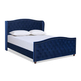 Marcella - Upholstered Shelter Headboard Bed Set