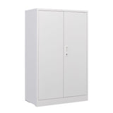Metal Storage Cabinet With Locking Doors And Adjustable Shelf, Folding Filing Storage Cabinet, Folding Storage Locker Cabinet For Home Office, School, Garage