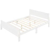 Platform Bed Frame Mattress Foundation Sleigh Bed With Headboard / Footboard / Wood Slat Suppor