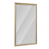Elegant Full Body Floor Mirror With Artificial Wood Frame, Durable Design - Copper