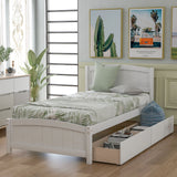 Platform Bed & Headboard, Footboard And Wood Slat Support