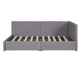 Upholstered Daybed, Sofa Bed Frame, No Box Spring Needed