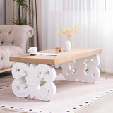 Ornate Scroll Base Coffee Table