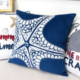Seastar Starfish Pillow Cover - Indigo
