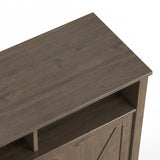Ela - Medium Storage Cabinet - Smoky Brown