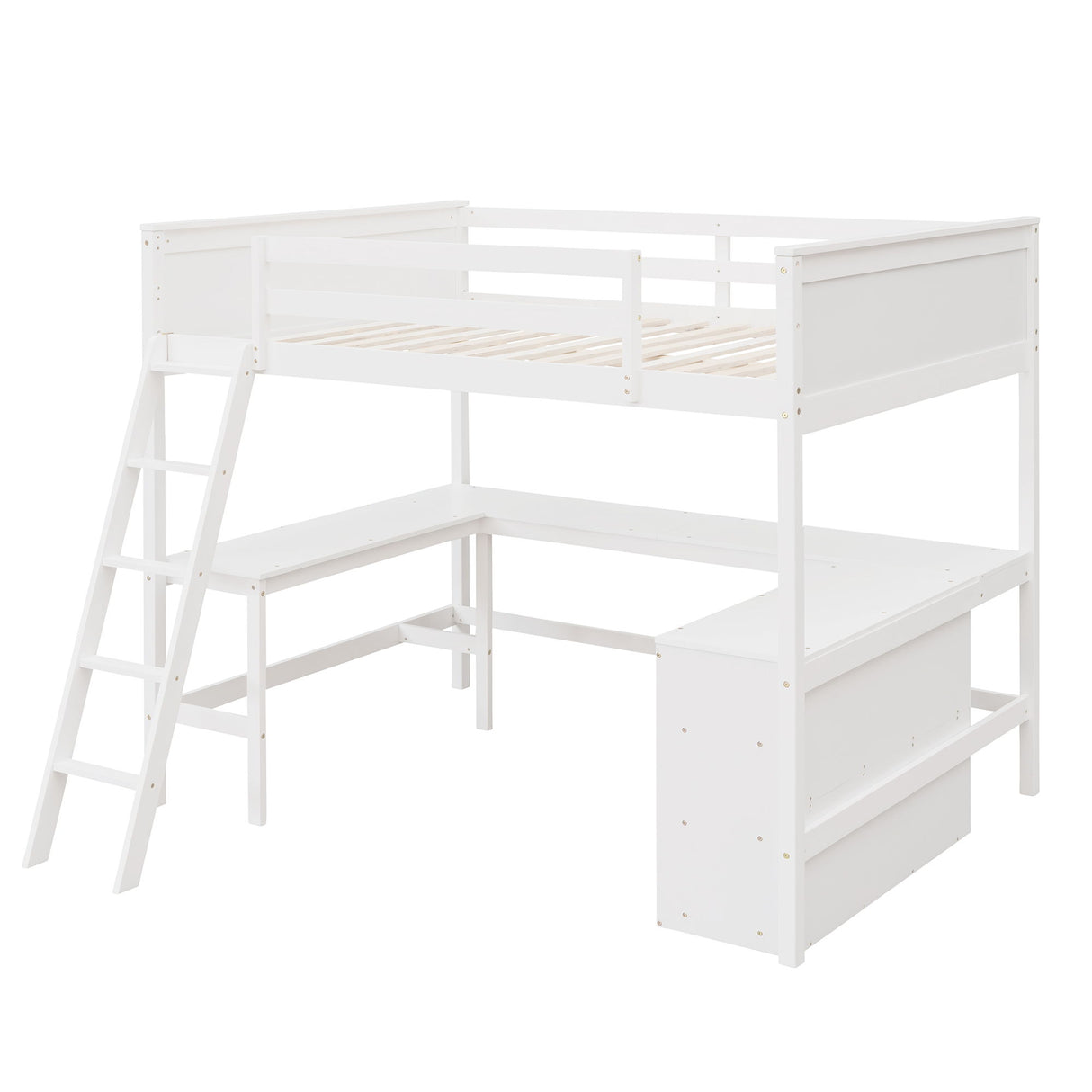 Loft Bed With Shelves With Desk