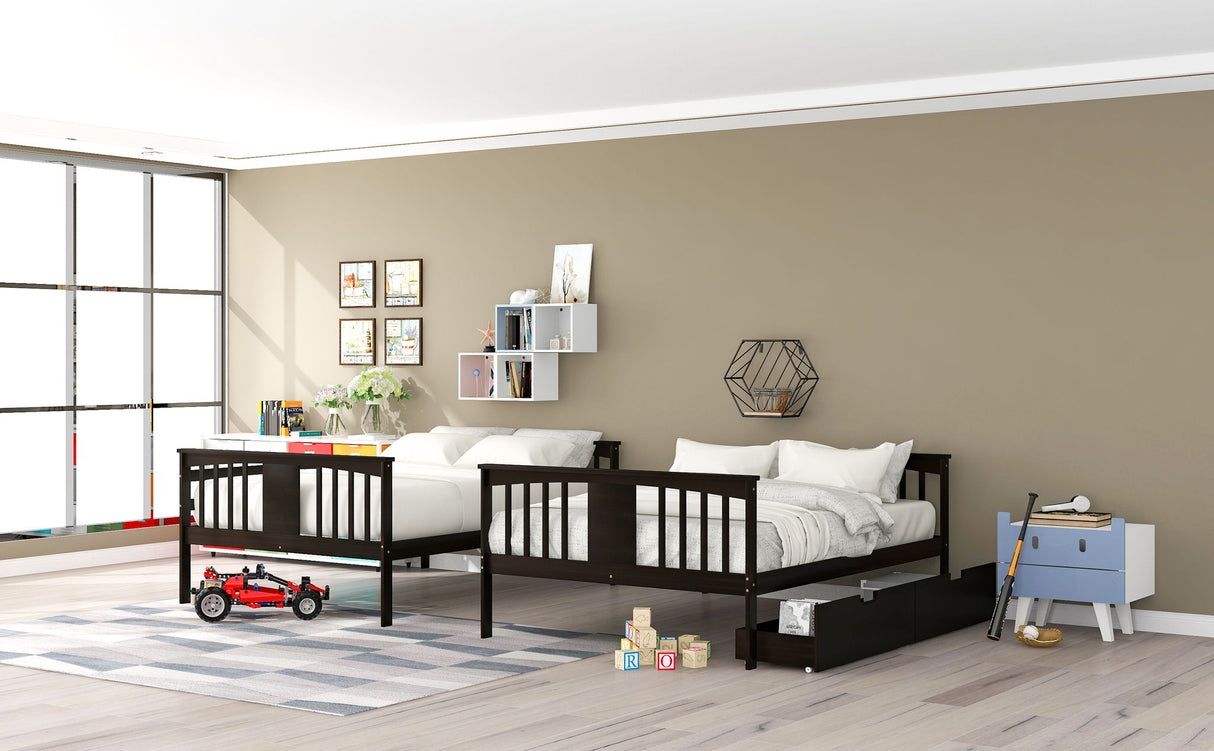 Bunk Bed With Ladder For Bedroom, Guest Room Furniture