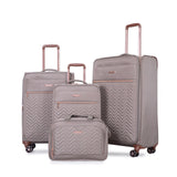4 Piece Set, Softshell Suitcase Spinner Wheels Terylene Luggage Sets