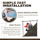 Acacia Wood Interlocking Deck Tiles Checker Pattern For Outdoor Flooring