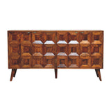 Solis - Carved 4 Door Sideboard - Brown