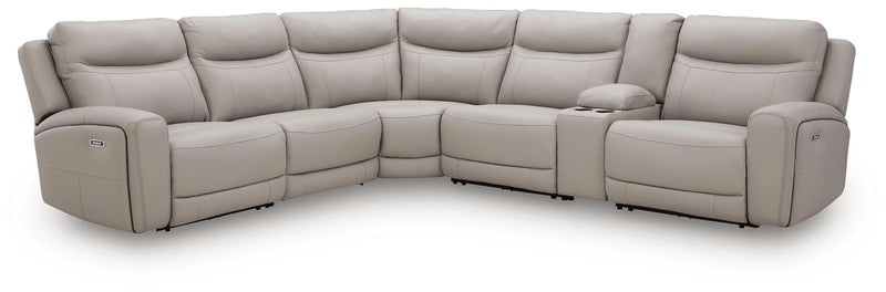 Gravier Power Reclining Sectional with Storage Console