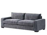 Luxe - Corduroy Sofa With Sleek Design, Spacious And Comfortable 3 Seater Couch