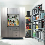 Astro Series - Garage Cabinet Set A With Soft Closing Drawers - Metallic Gray