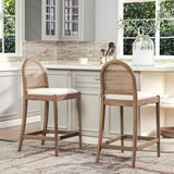 Panama - Curved Back Cane Counter Stool (Set of 2)