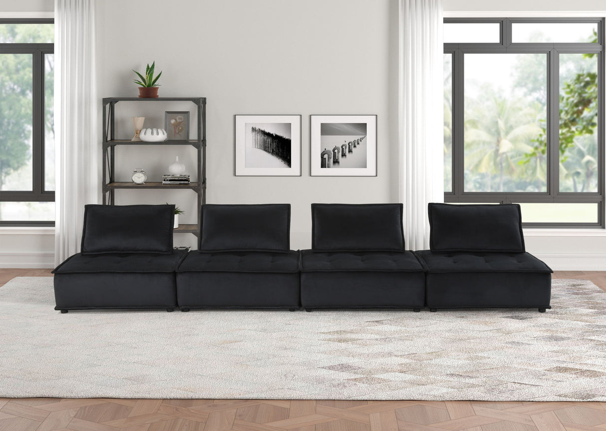 Anna - Soft Velvet Modular Sofa