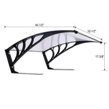 Weather Resistant Polycarbonate Canopy Outdoor Shade Cover For Robotic Lawn Mowers - Black