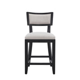 Upholstered Counter Height Bar Stools With Comfy Back (Set of 2)