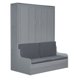 Murphy Wall Bed With Cushion, Space Saving Design, And Construction