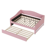 Upholstered Daybed With Light And Trundle