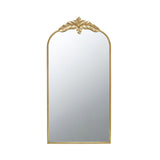 Arched Wall Mirror With Metal Frame, Wall Mirror For Living Room