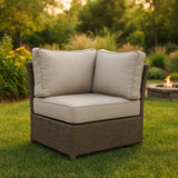 Shick - Corner Wedge Patio Chair With Cushions