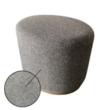 Oval Accent Ottoman - Brown
