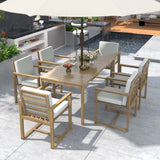 Patio Dining Set Outdoor Dining Table And Chair Set With And Removable Cushions For Patio
