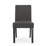 Contemporary Dining Chair With Upholstered Seating And Tapered Legs