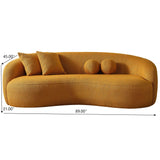 Drake - Japandi Style Curvy Boucle Sofa