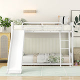 Metal Bunk Bed With Slide, Durable Steel Frame