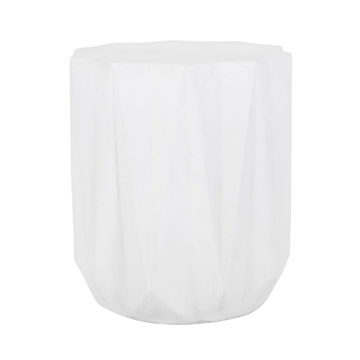 Outdoor Lightweight Concrete Side Table - Antique White